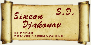 Simeon Đakonov vizit kartica